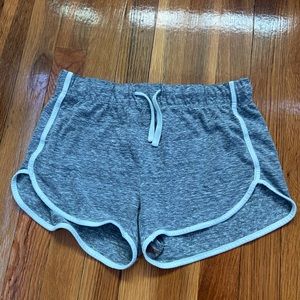 Grey and white shorts